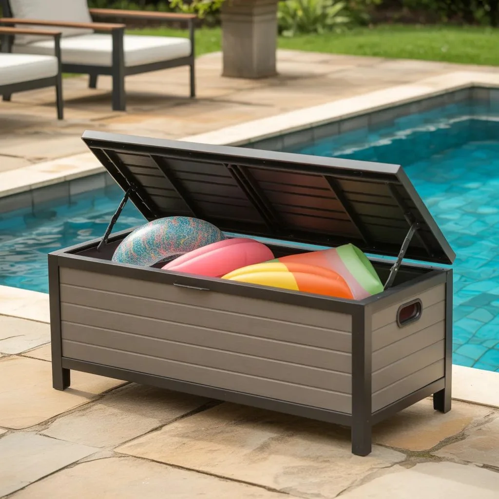 Outdoor Storage Bench with Lid