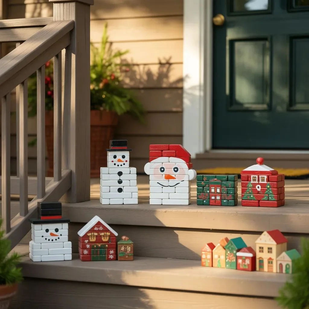 Painted Bricks Crafts for the Holidays