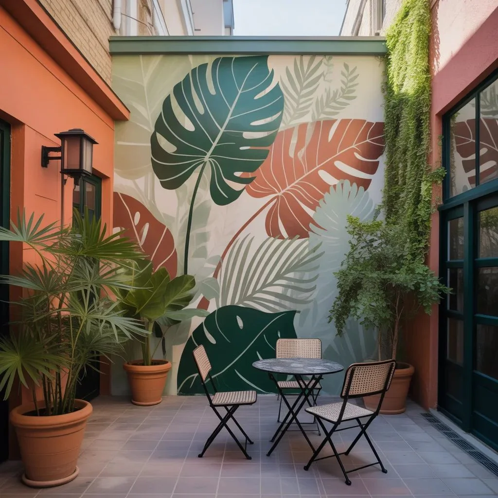 Painted Murals Turn a Plain Wall Into Public Art