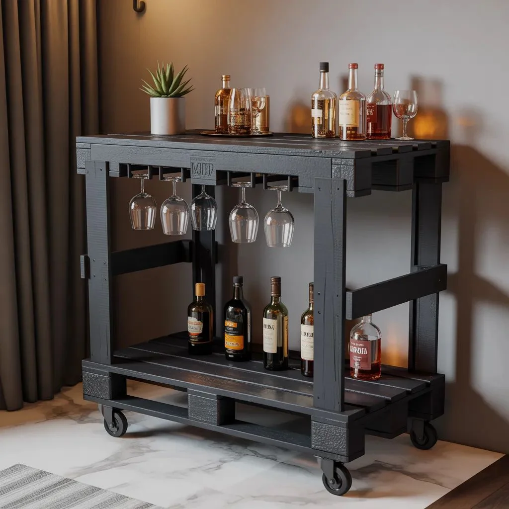 Pallet Bar Cart — Entertain in Style