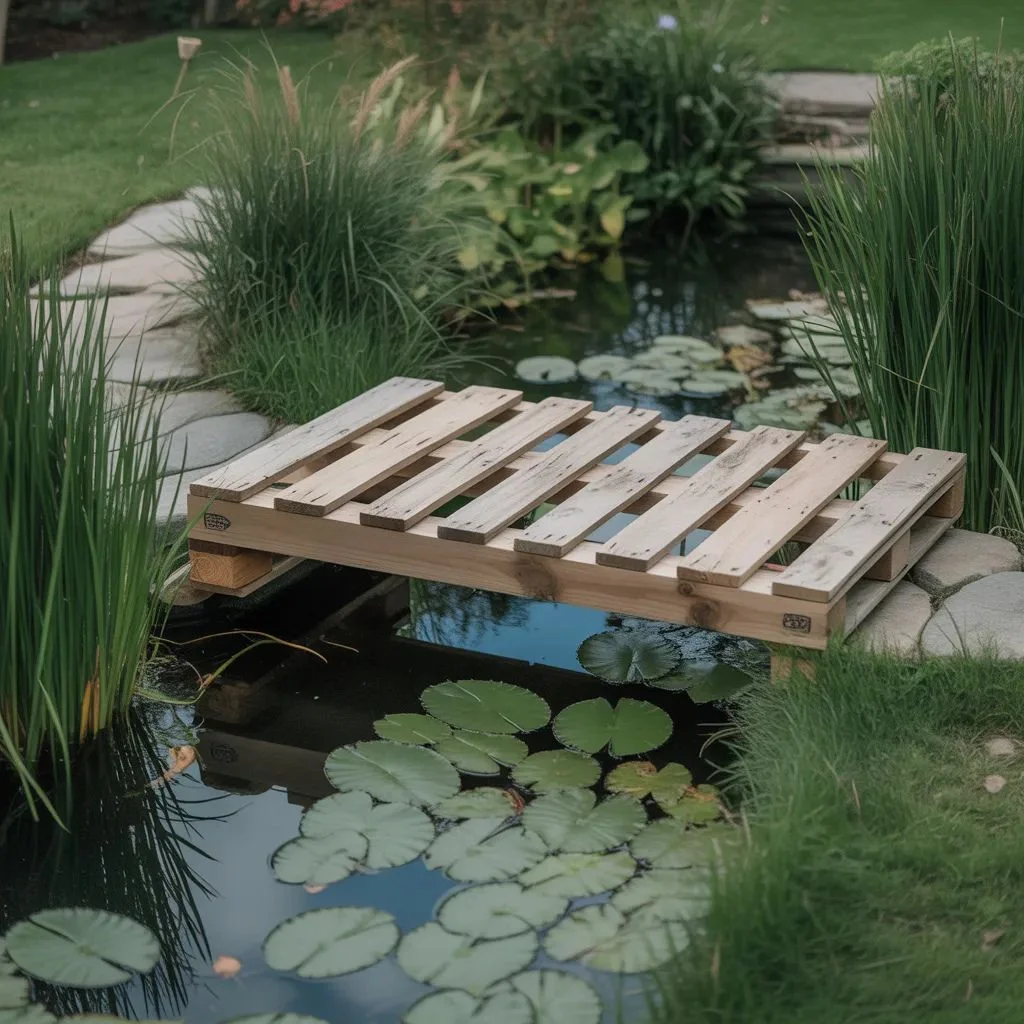 Pallet Pond Bridge