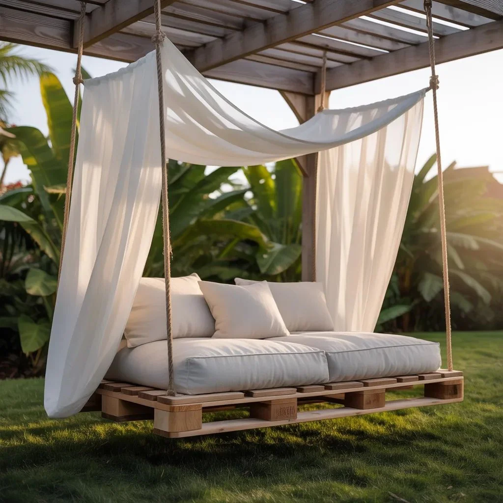 Pallet Swing Bed — The Backyard Showstopper