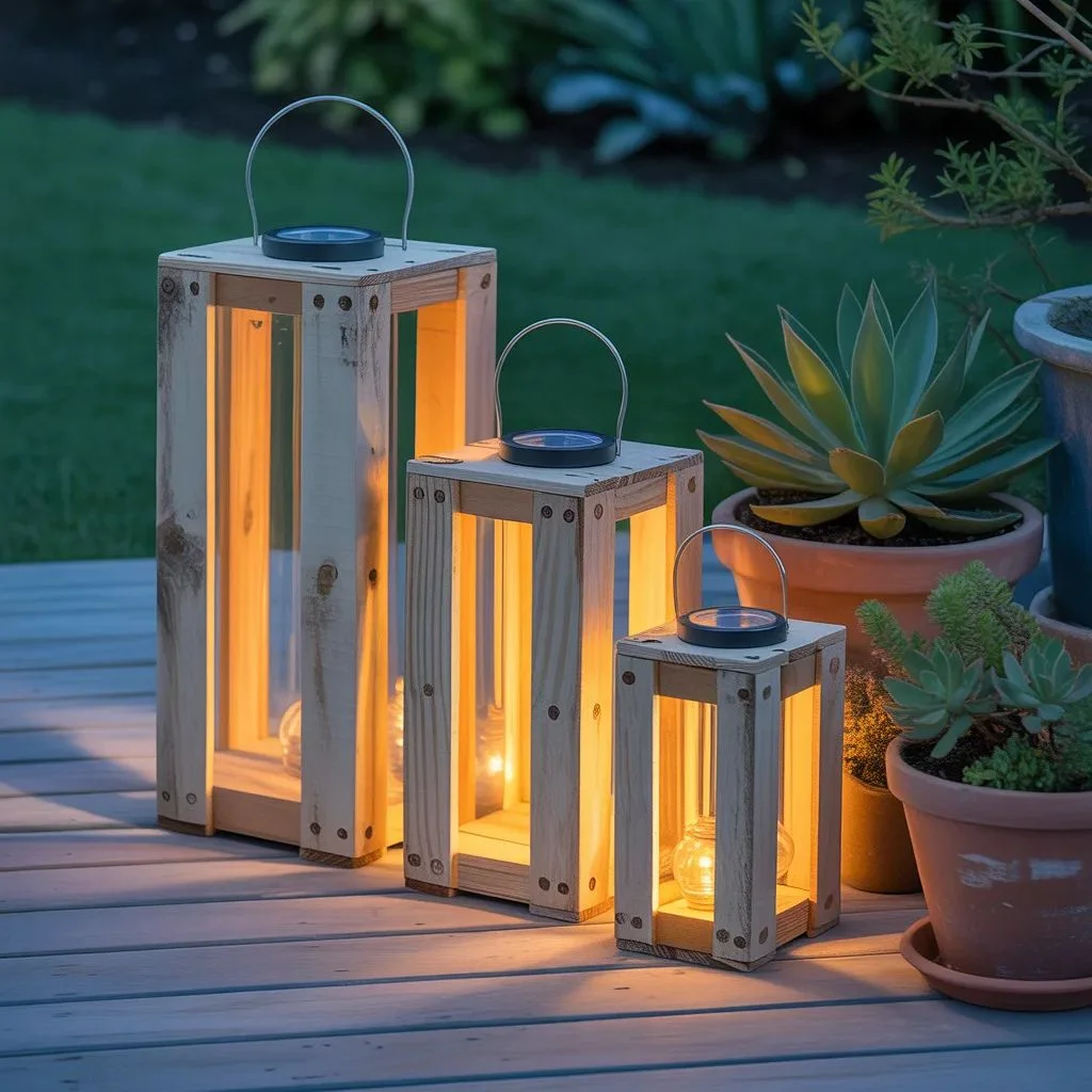 Pallet Wood Lantern