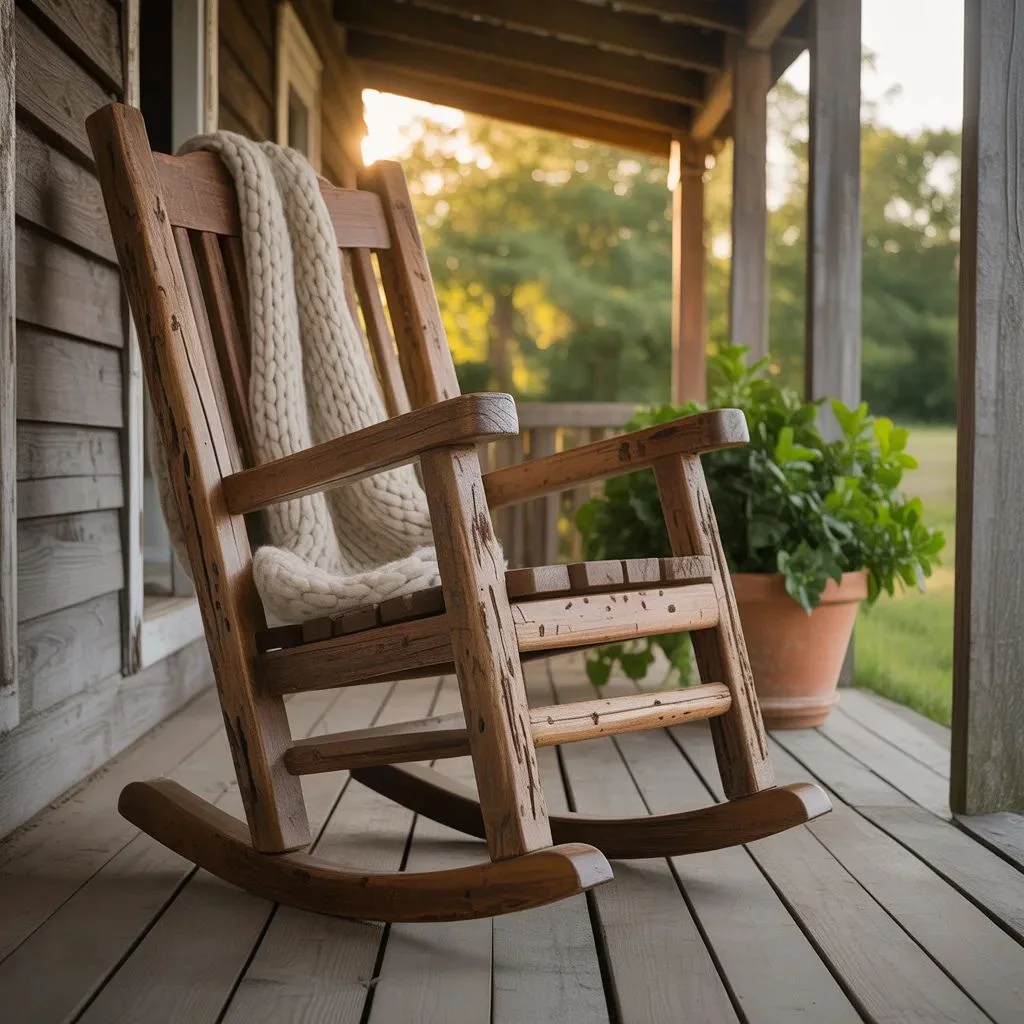 Reclaimed Wood Rocking Chair