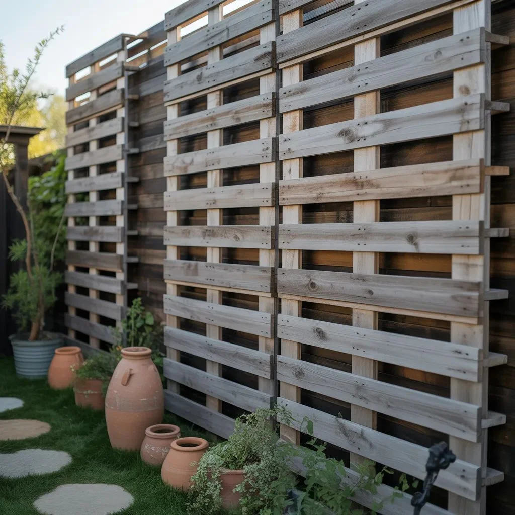 Recycled Pallet Lattice Screen