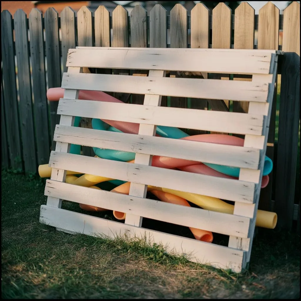 Repurposed Wooden Pallet Storage