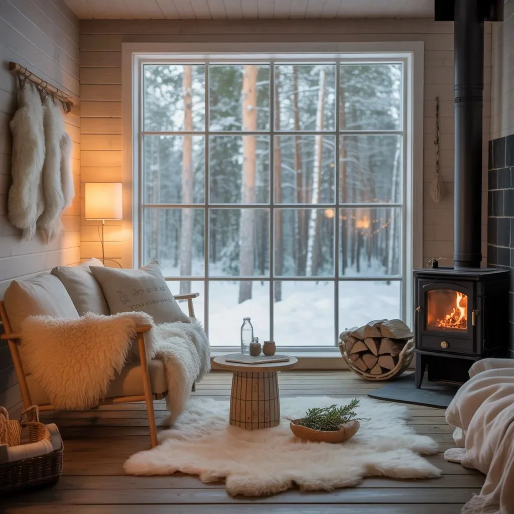 Scandinavian Hygge Cabin Style