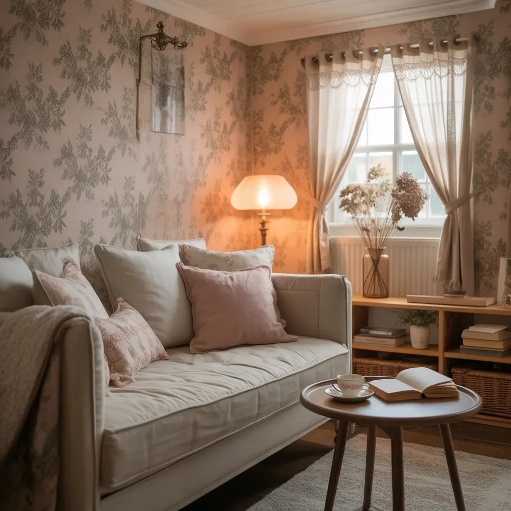 She Shed Interior Idea #1 The Cottagecore Reading Nook