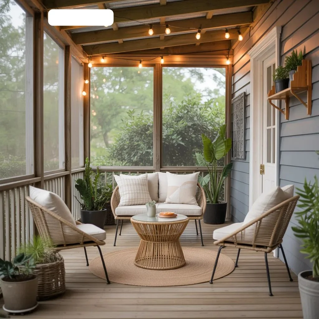 Small Screened Porch Decor Tips