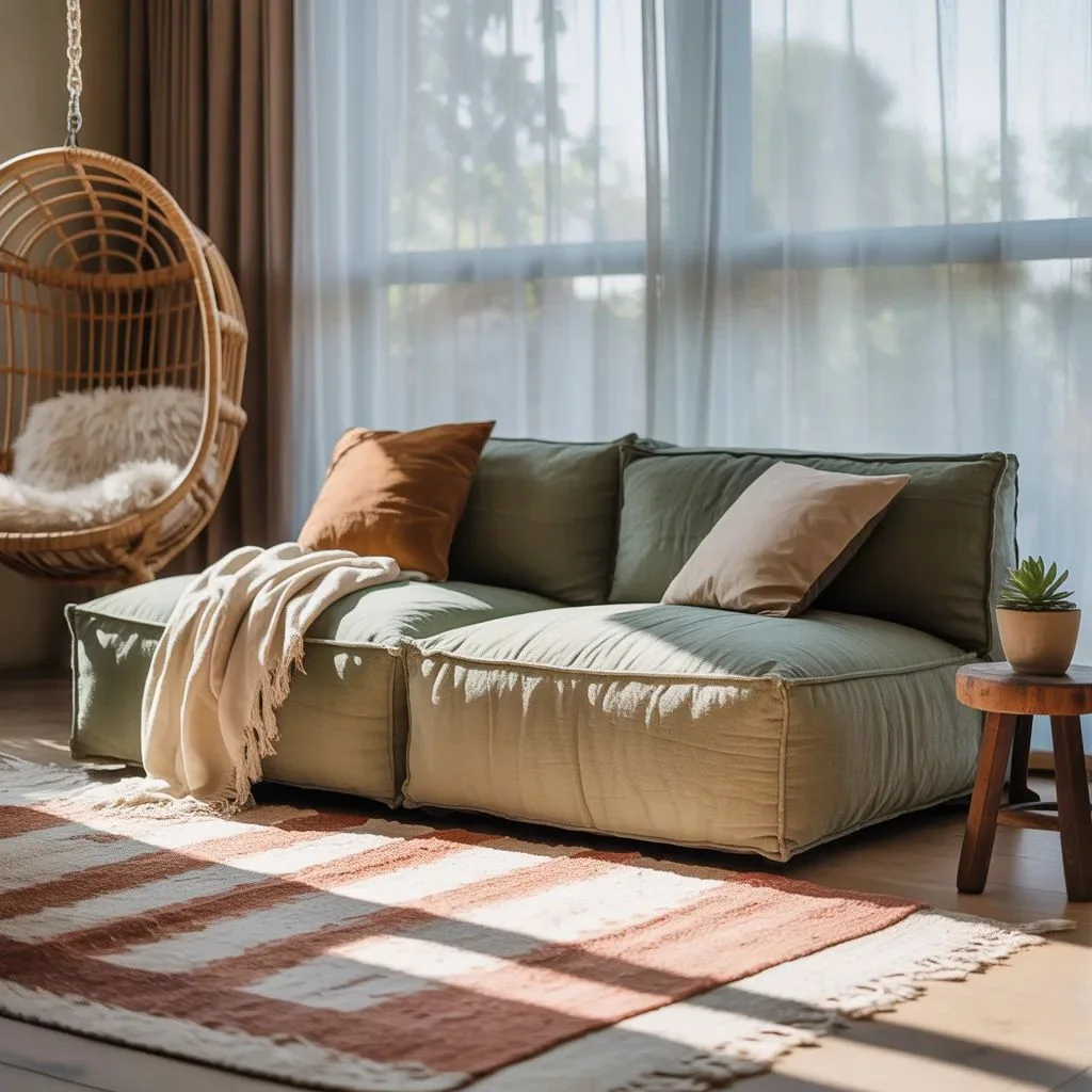 Small Space Low-Profile Boho Couch Ideas That Open Up a Room