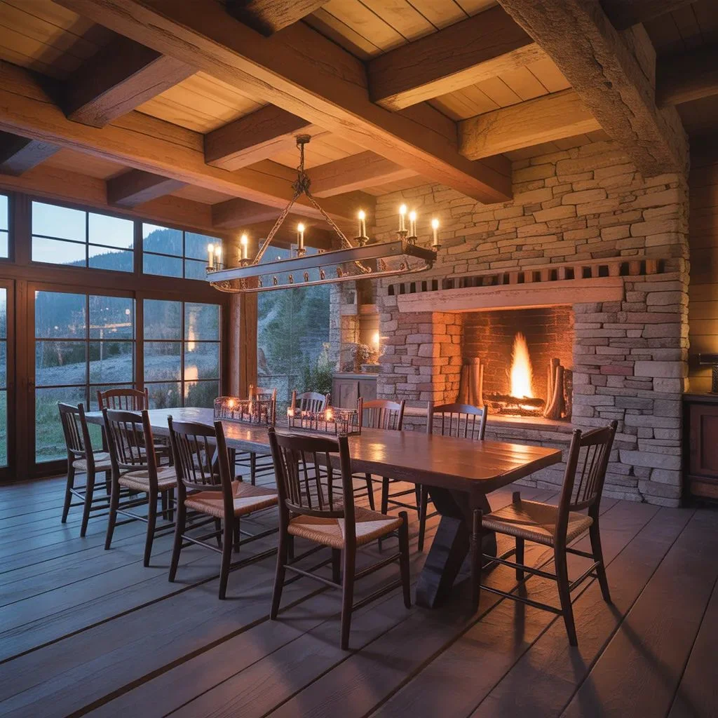Stone and Timber Cabin Style
