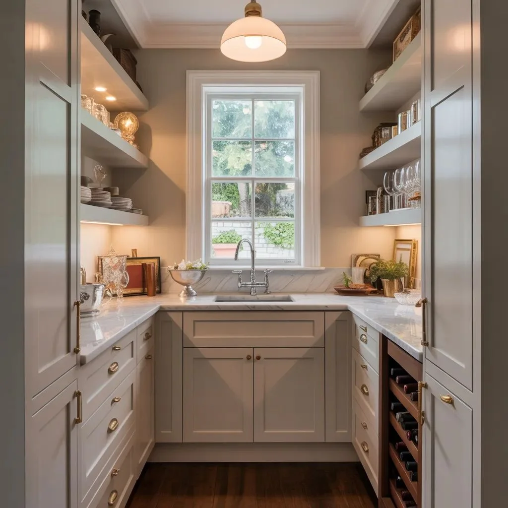 Turn a Hallway Nook into a Butler Pantry