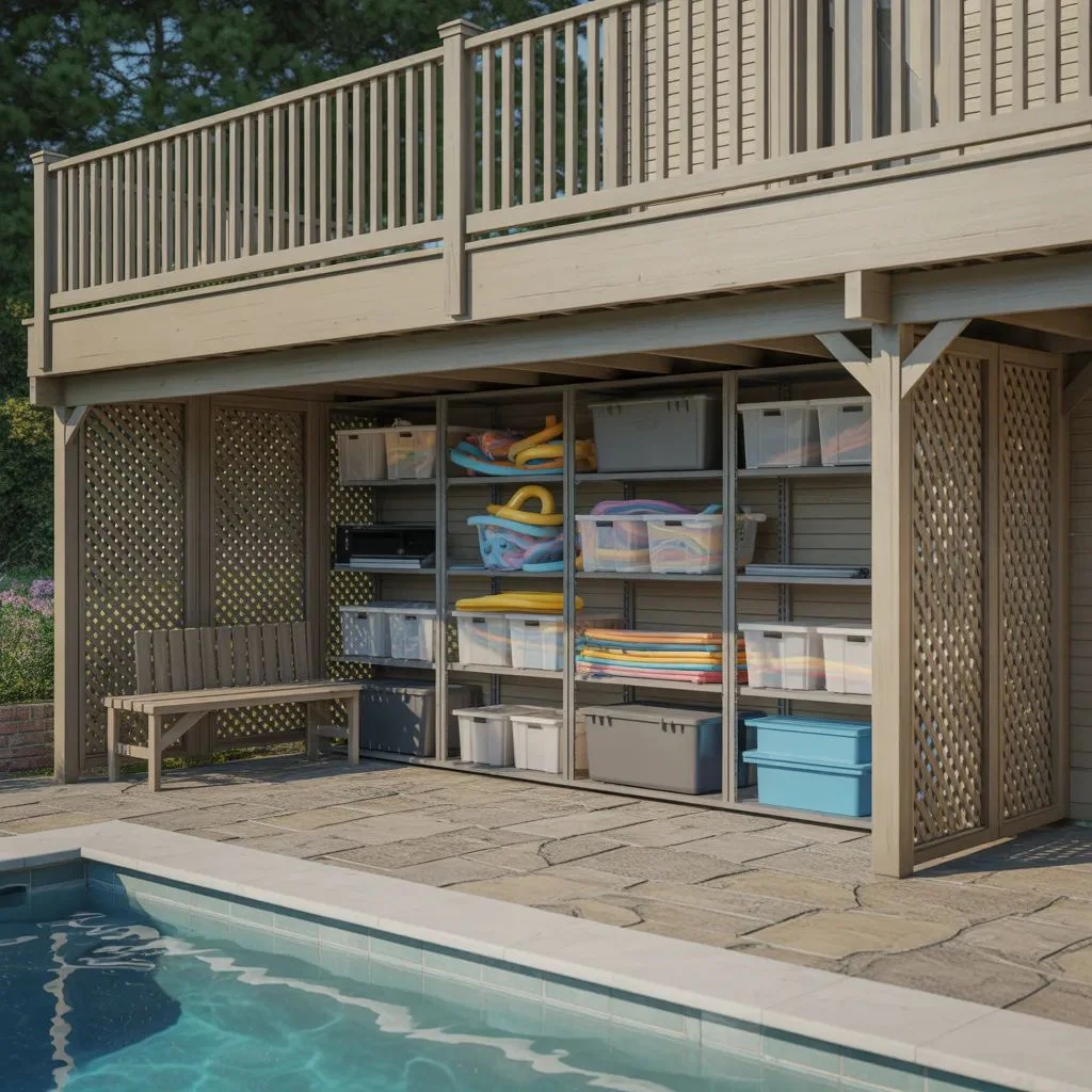 Under-Deck or Under-Stairs Storage Zone