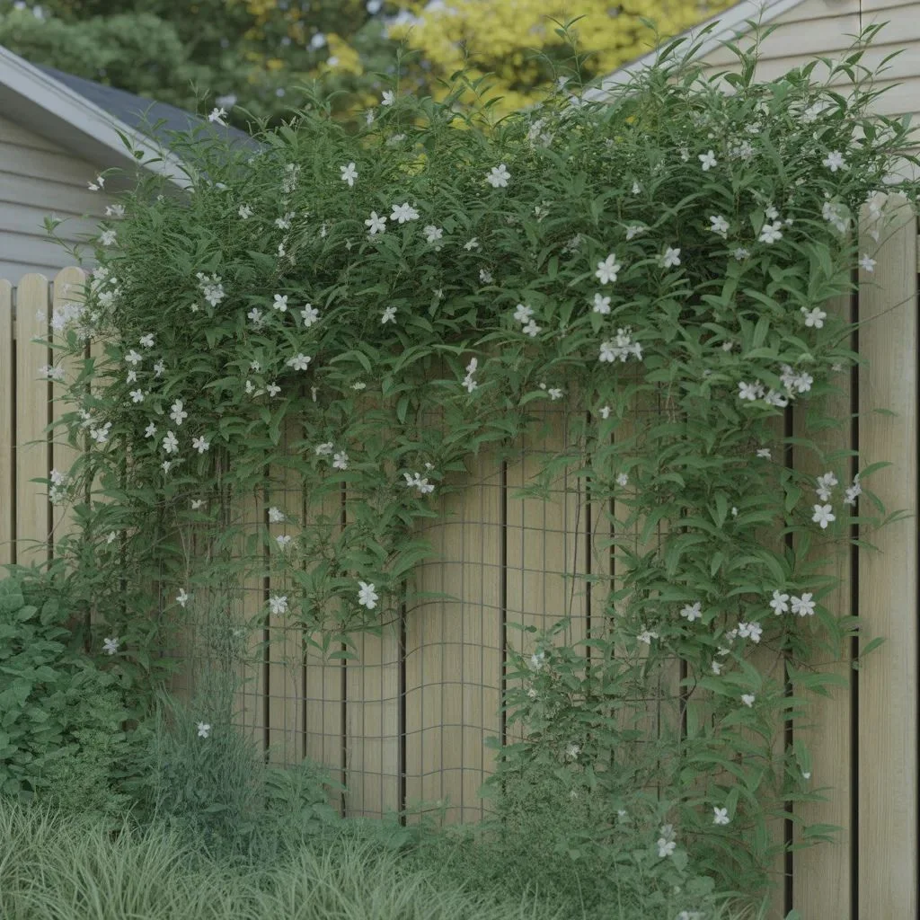 Using Star Jasmine to Cover a Fence