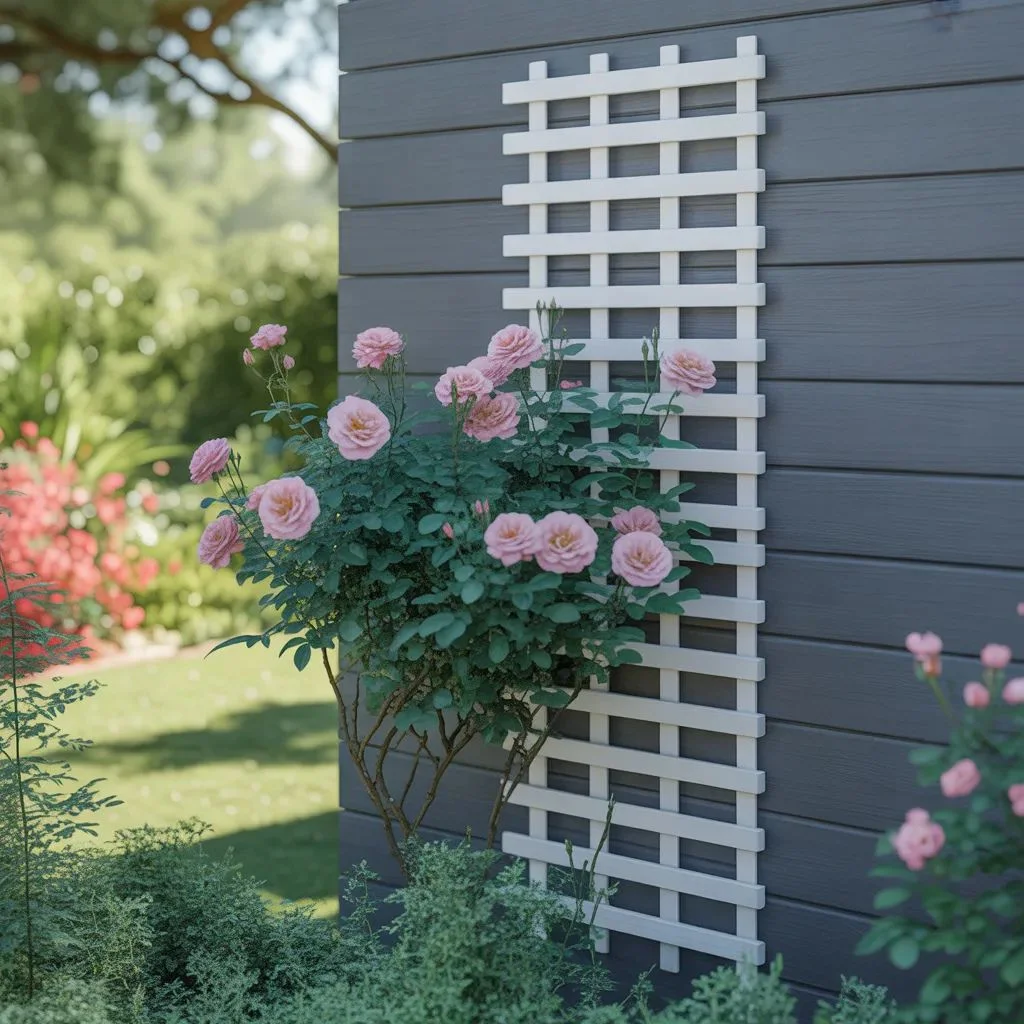 Vinyl Lattice Panels for Garden Walls and Feature Accents