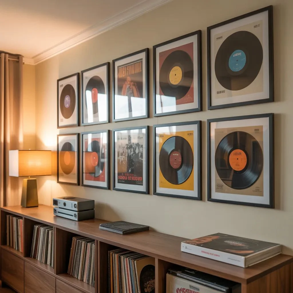 Vinyl Record Gallery Wall