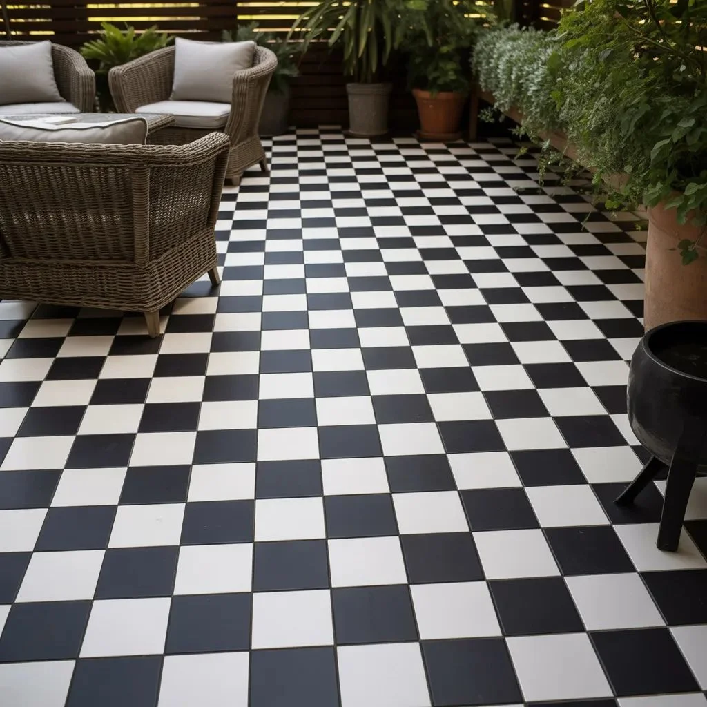 Why a Checkered Tile Patio Hits Differently Than Other Flooring Options
