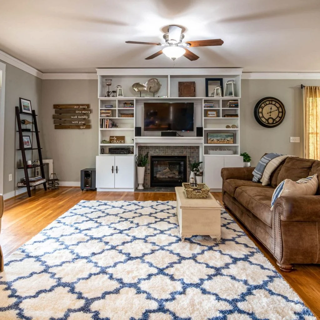 Billy Bookcase Media Wall Ideas for Large Living Rooms