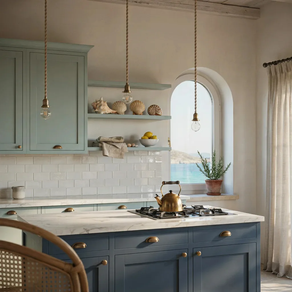 Coastal Blues and Seafoam Greens