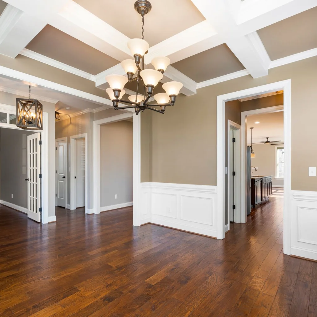 Coffered Ceiling in Classic White
