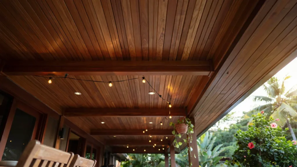 Covered Patio Ceiling Ideas Bringing Indoor Comfort Outside