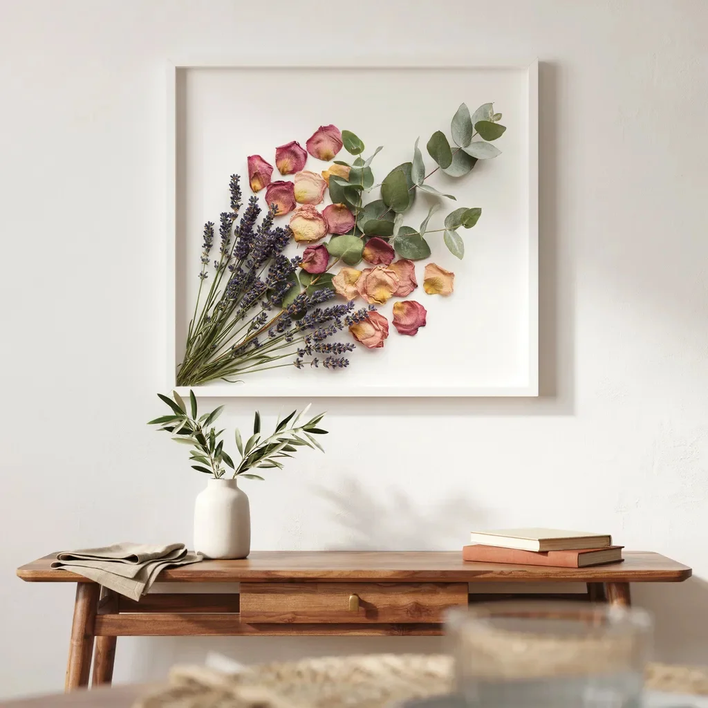 Dried Flower Wall Art and Hanging Displays
