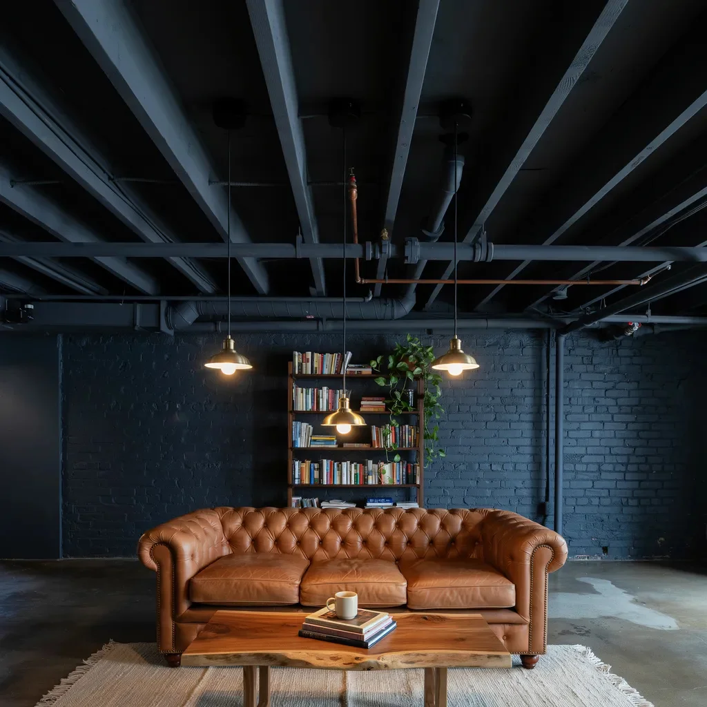 Exposed and Painted Ceilings With Industrial Edge