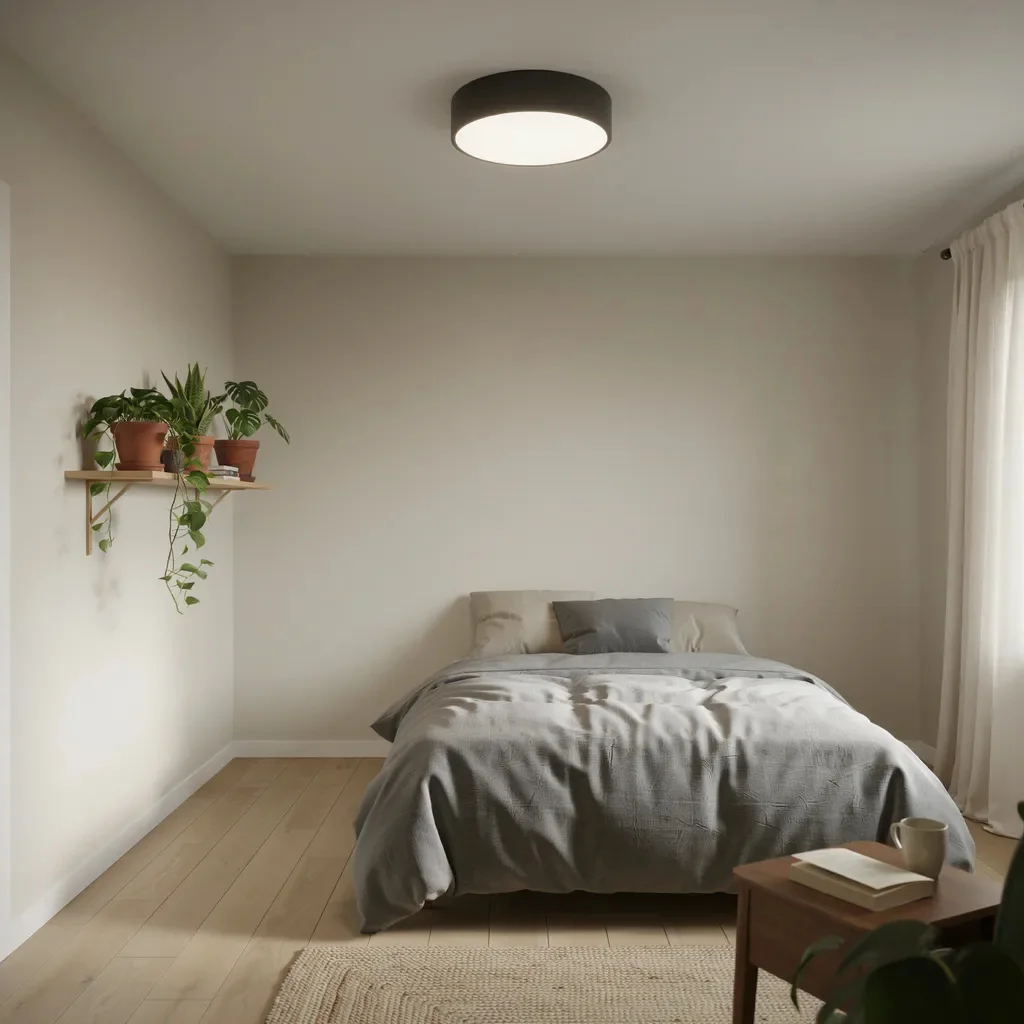 Flush Mount Ceiling Lights for Low-Ceiling Bedrooms