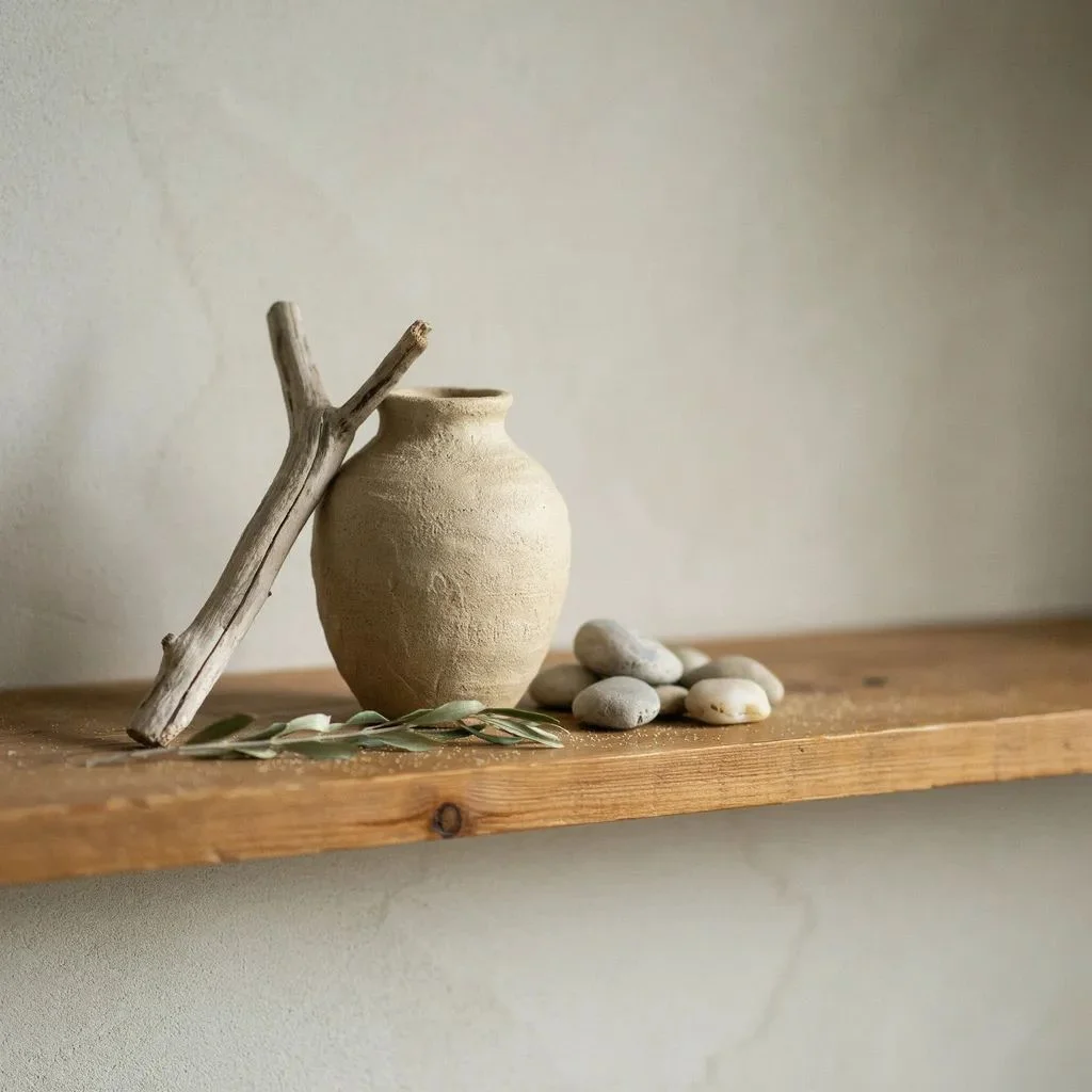 Ground Your Mantel With Natural Materials