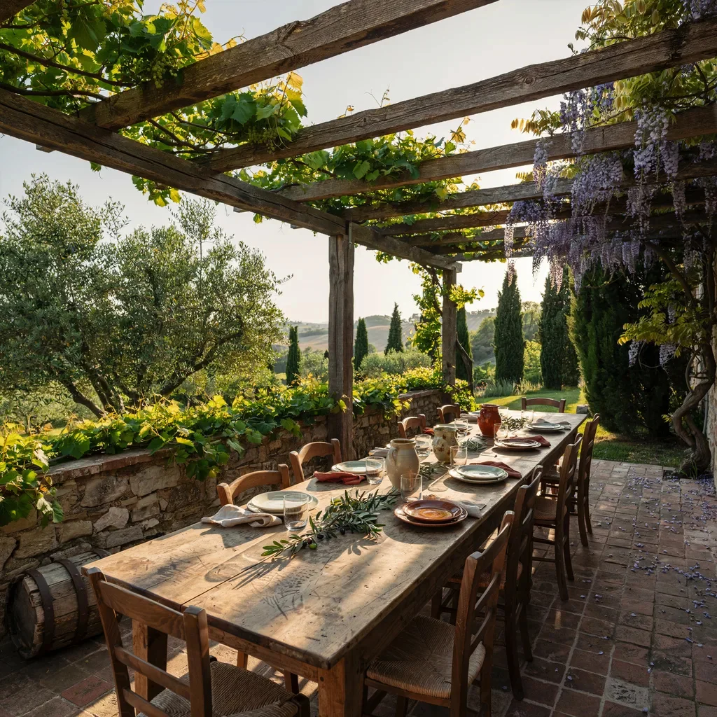 Italian Pergola Style - Shade, Structure, and Romance