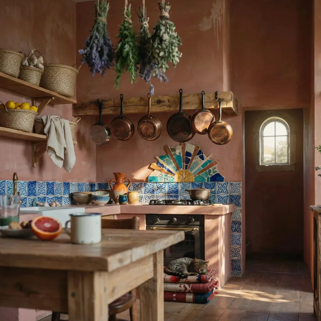 Mediterranean and Boho Summer Kitchen Themes