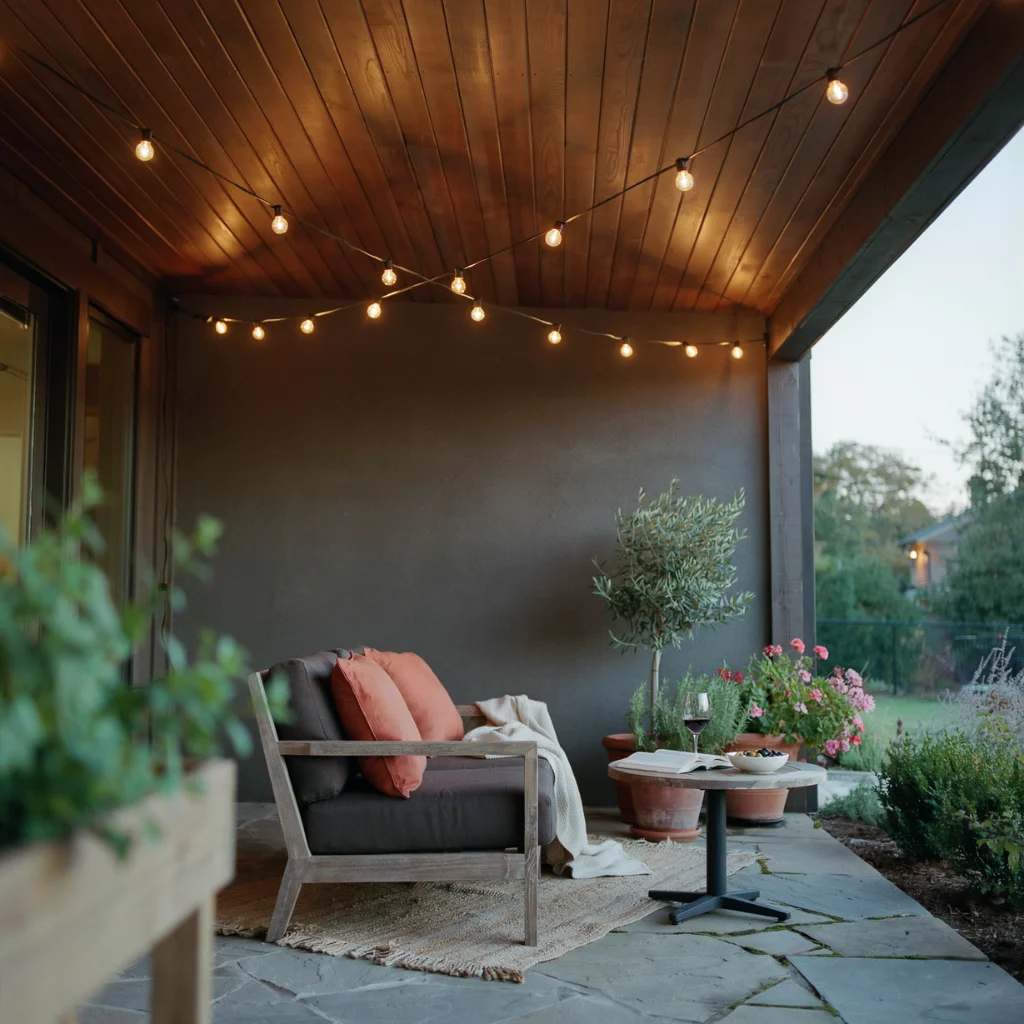 Outdoor Covered Patio Shiplap