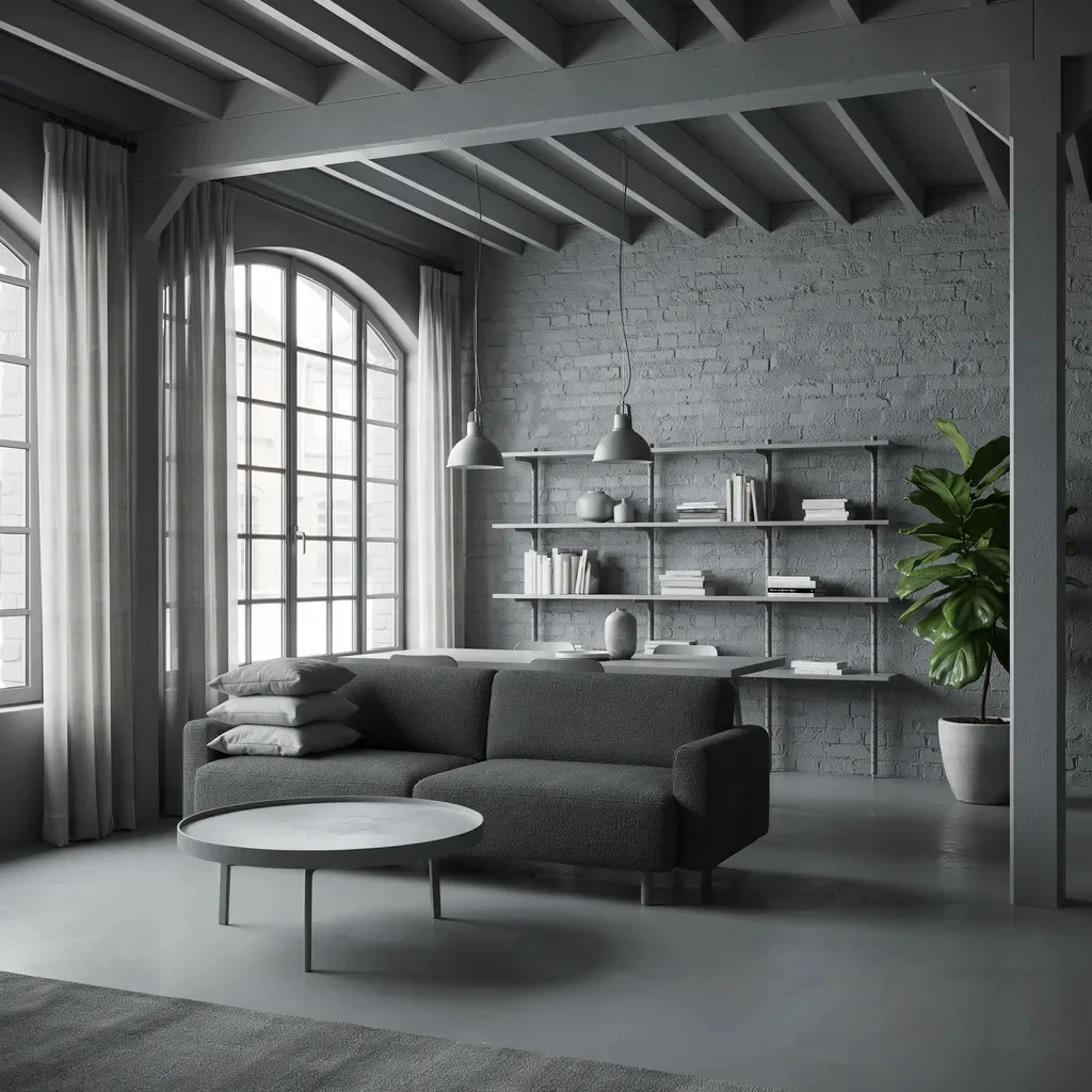 Paint Everything One Colour for a Cohesive Industrial Look