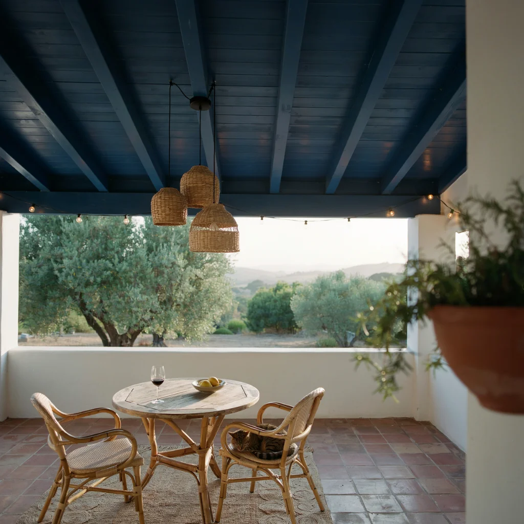 Painted Ceilings with Bold Colour