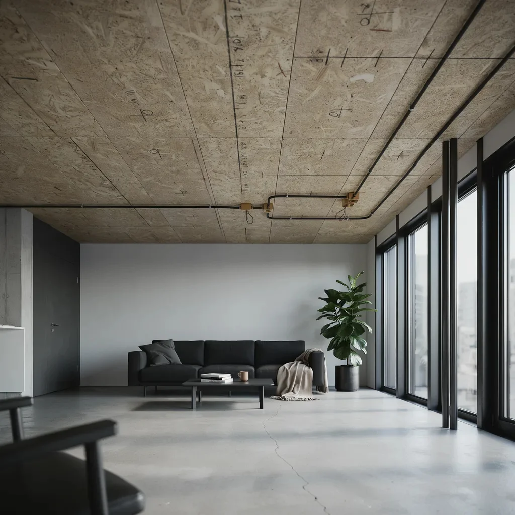 Raw Exposed OSB Ceiling — The Industrial Purist