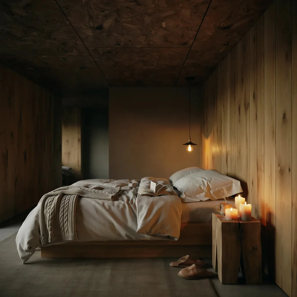 Stained OSB Ceiling — Warmth Without the Fuss