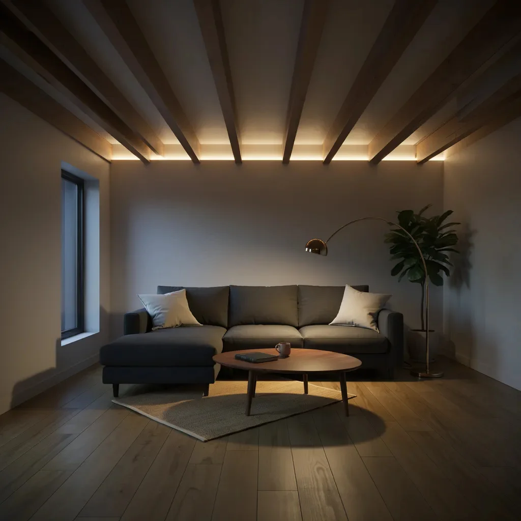 Use LED Strip Lighting to Reframe the Ceiling as a Feature