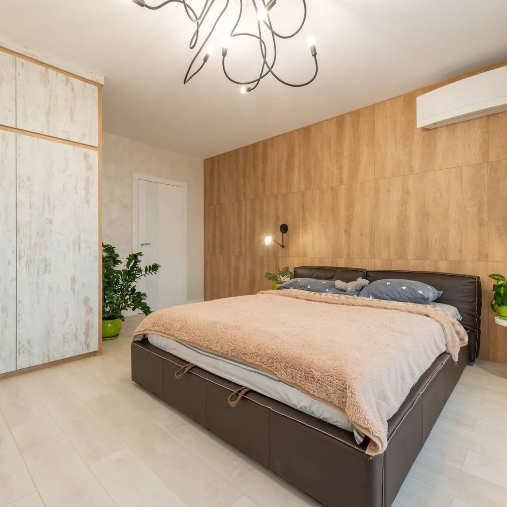 Wood Plank Wall in the Bedroom