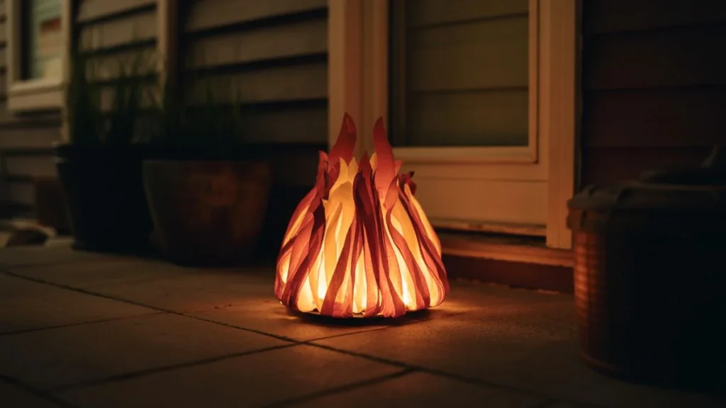Build a Realistic Fake Fire Prop for Halloween