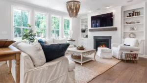 Farmhouse Charm Through Whitewashed Wood Walls