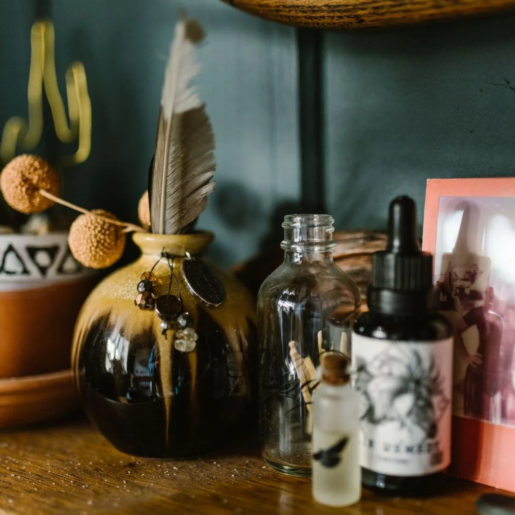 Witchy Apothecary Shelf Styling