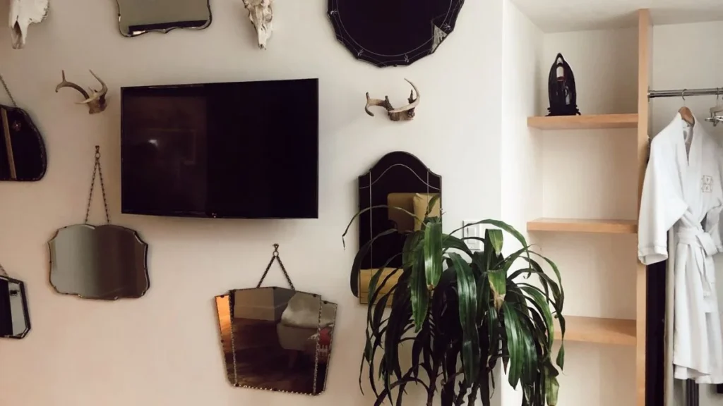 Mixing Ikea Mirrors and Frames for a Curated Gallery Wall