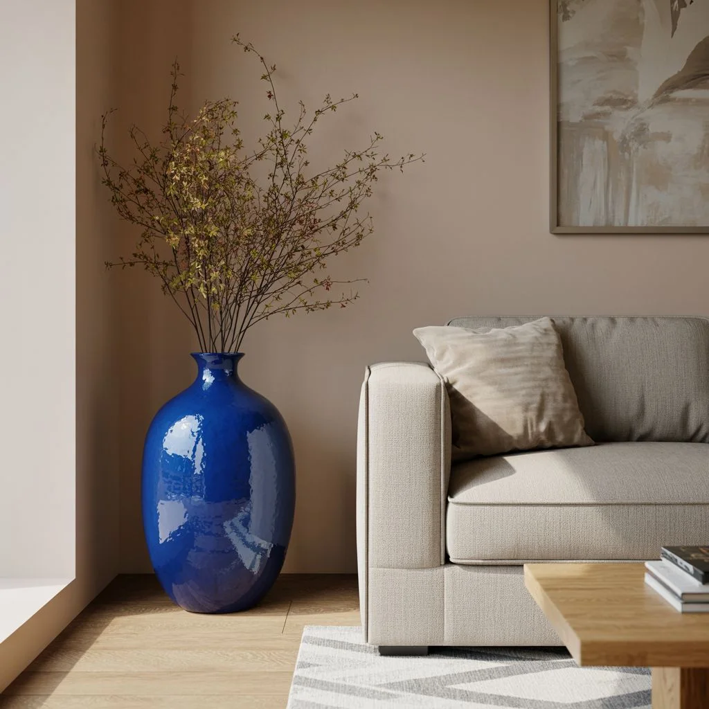 Colour Choice Determines Whether The Vase Blends Or Stands Out