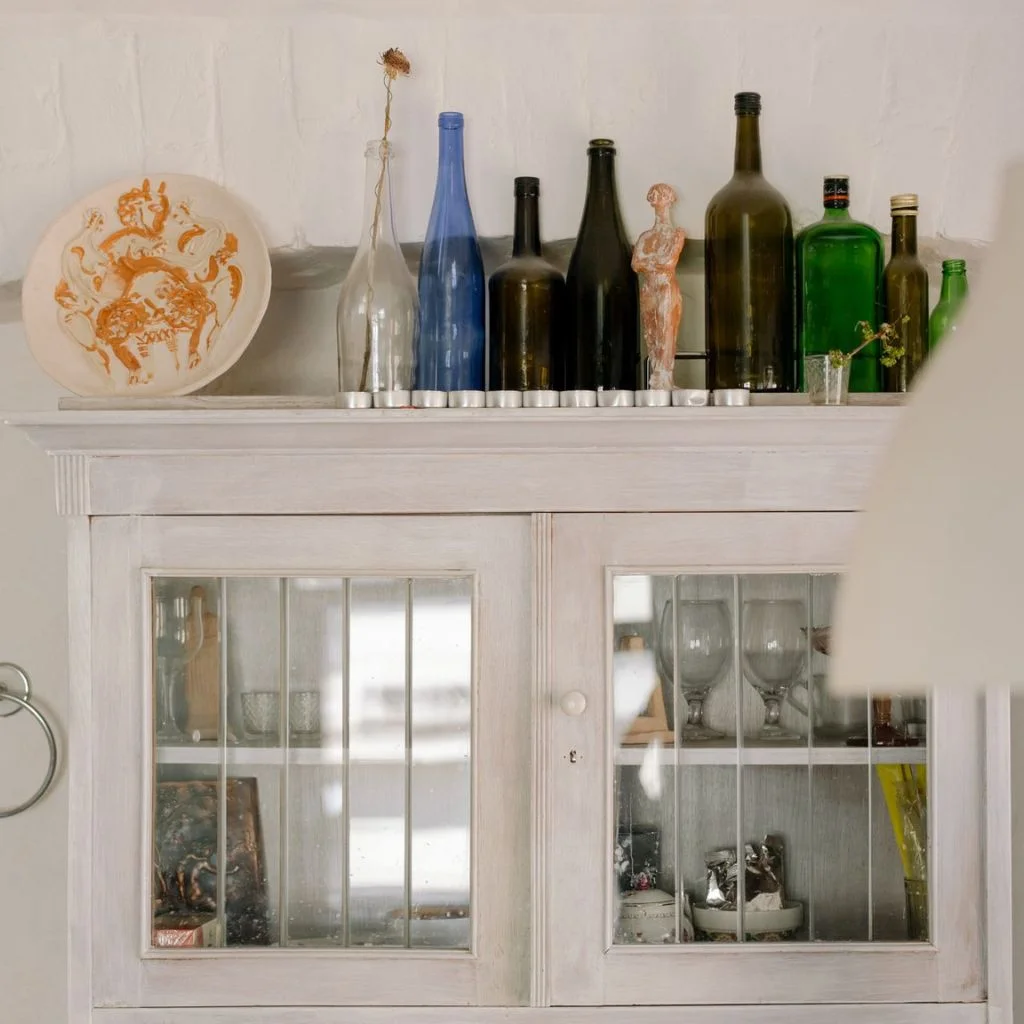 Hemnes Cabinet Brings a Vintage Coffee Bar Look