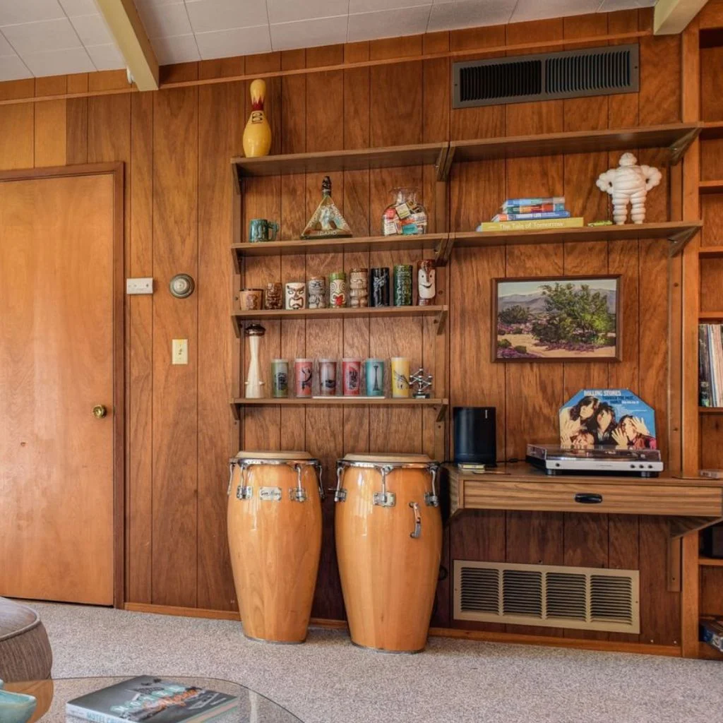 Living Room Shelving Built From Reclaimed Cottage Timber