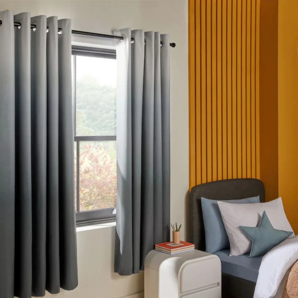 Ombre Fabric Adds Quiet Drama Without Overwhelming The Frame