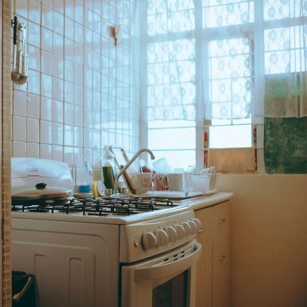 Sheer Layers Keep Small Kitchens Bright And Airy