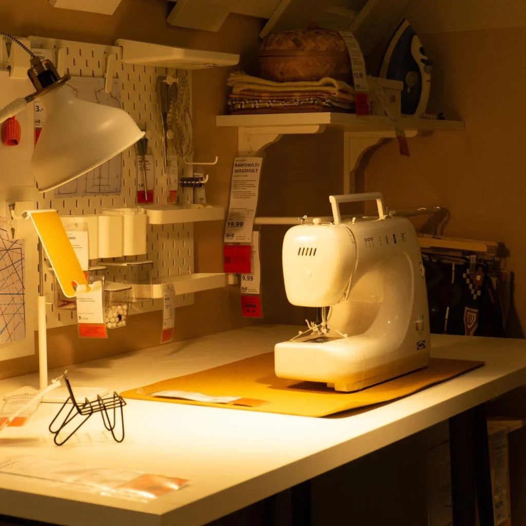 Skadis Pegboards Turn Wall Space Into Sewing Storage
