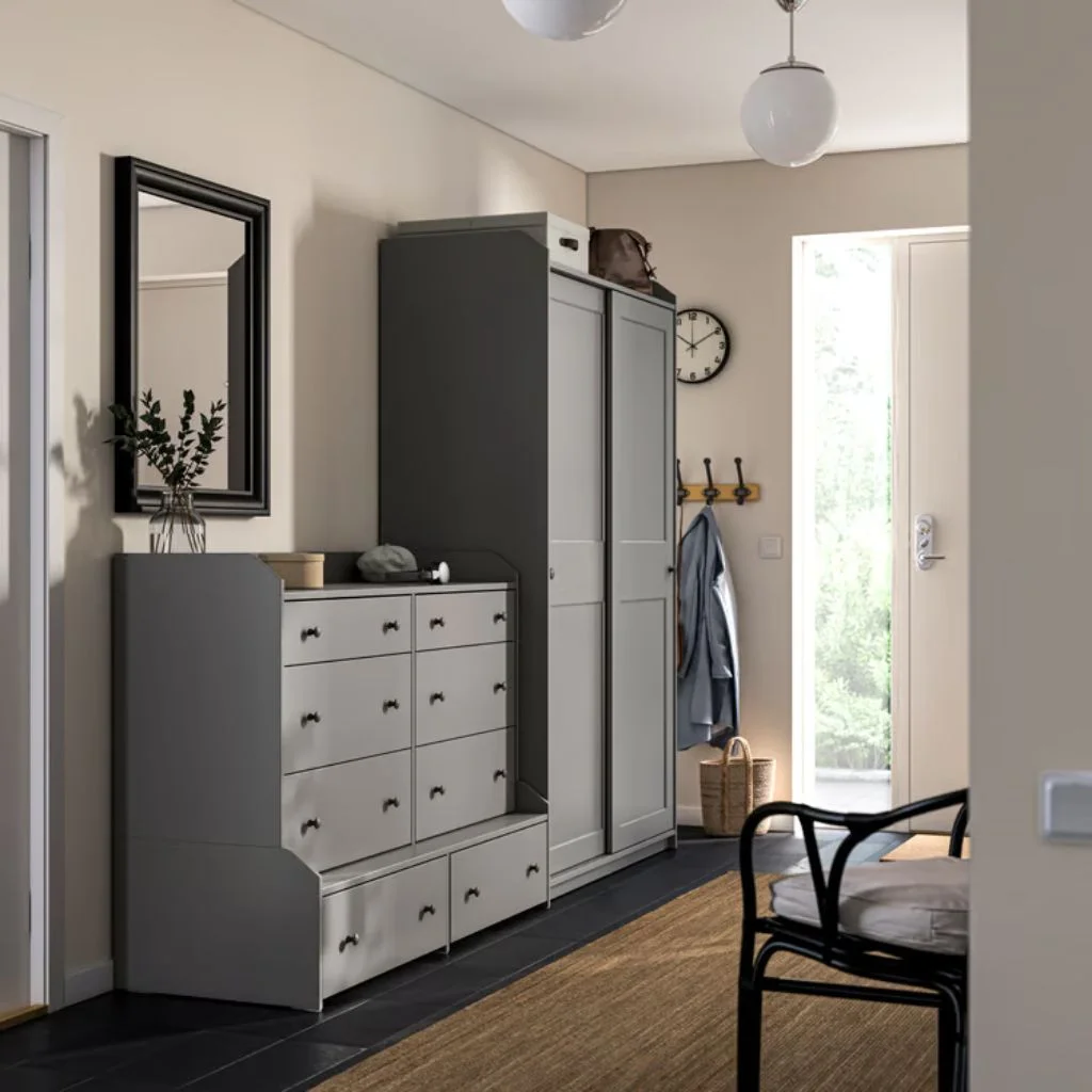 Slim Cabinets Solve The Hallway Storage Problem