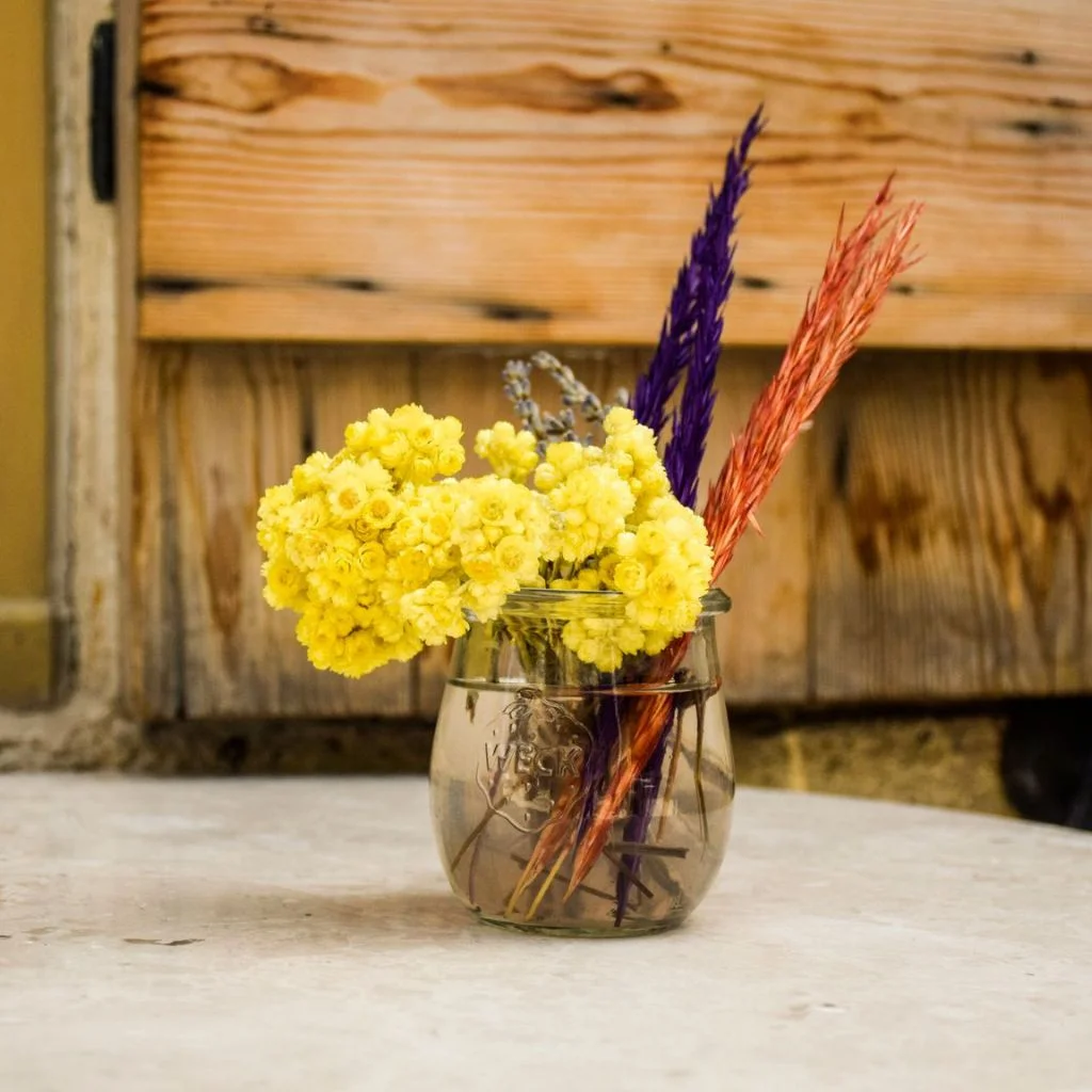 mason jar floral centerpiece